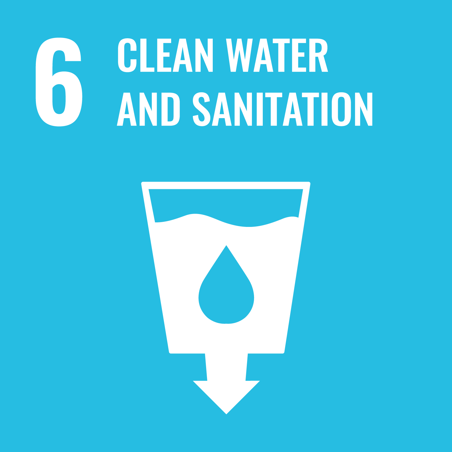 Clean Water and Sanitation logo